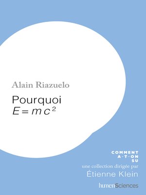 cover image of Pourquoi E=mc2